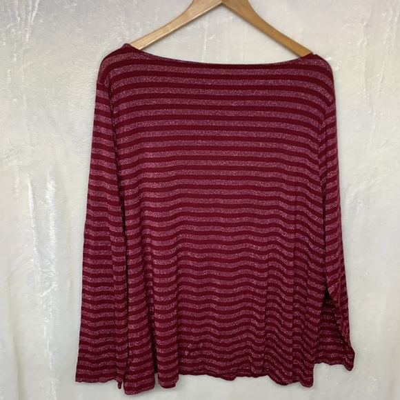 Talbot Shimmer Striped Long Sleeve Top - Picture 7 of 7